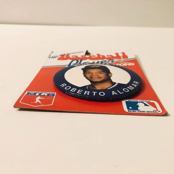 Vtg Roberto Alomar Baseball Player Button Toronto  Blue Jays - Picture 9 of 13